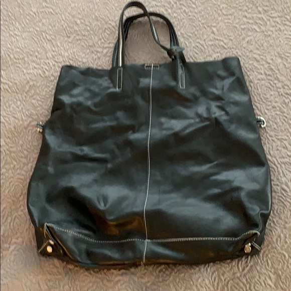 Asia Bellucci Handbags - Asia Bellucci super soft leather black tote.